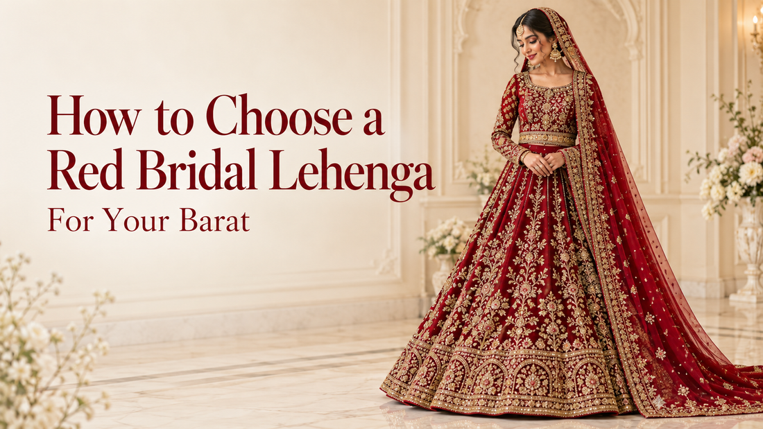 How Do You Choose a Red Bridal Lehenga for Your Barat?