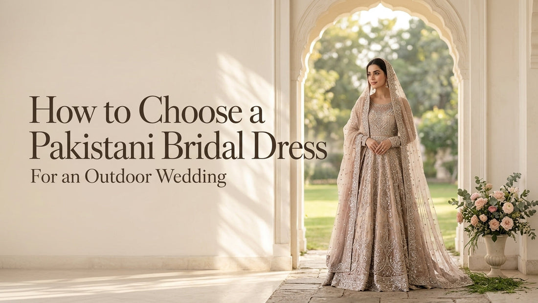 How Do You Choose a Pakistani Bridal Dress for an Outdoor Wedding?