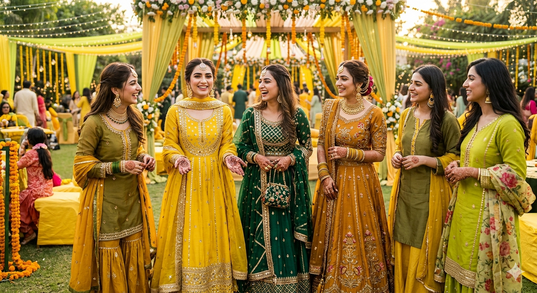 Mehndi Outfit Inspiration: Yellow, Green and Beyond