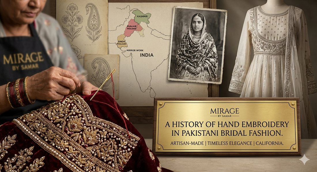 A History of Hand Embroidery in Pakistani Bridal Fashion